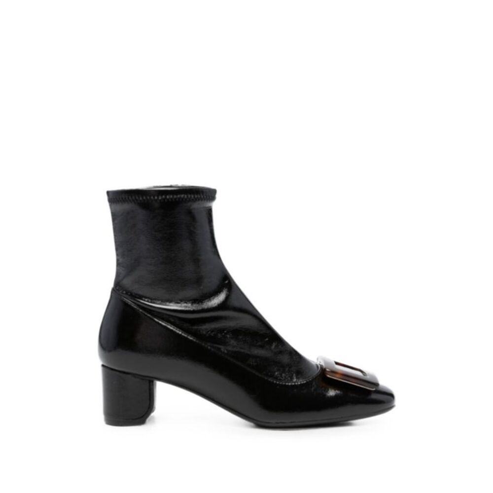 Roger Vivier Women Roundy Turtle Leather Boots
